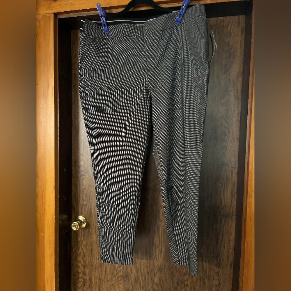 Maurices check black and white dress pants